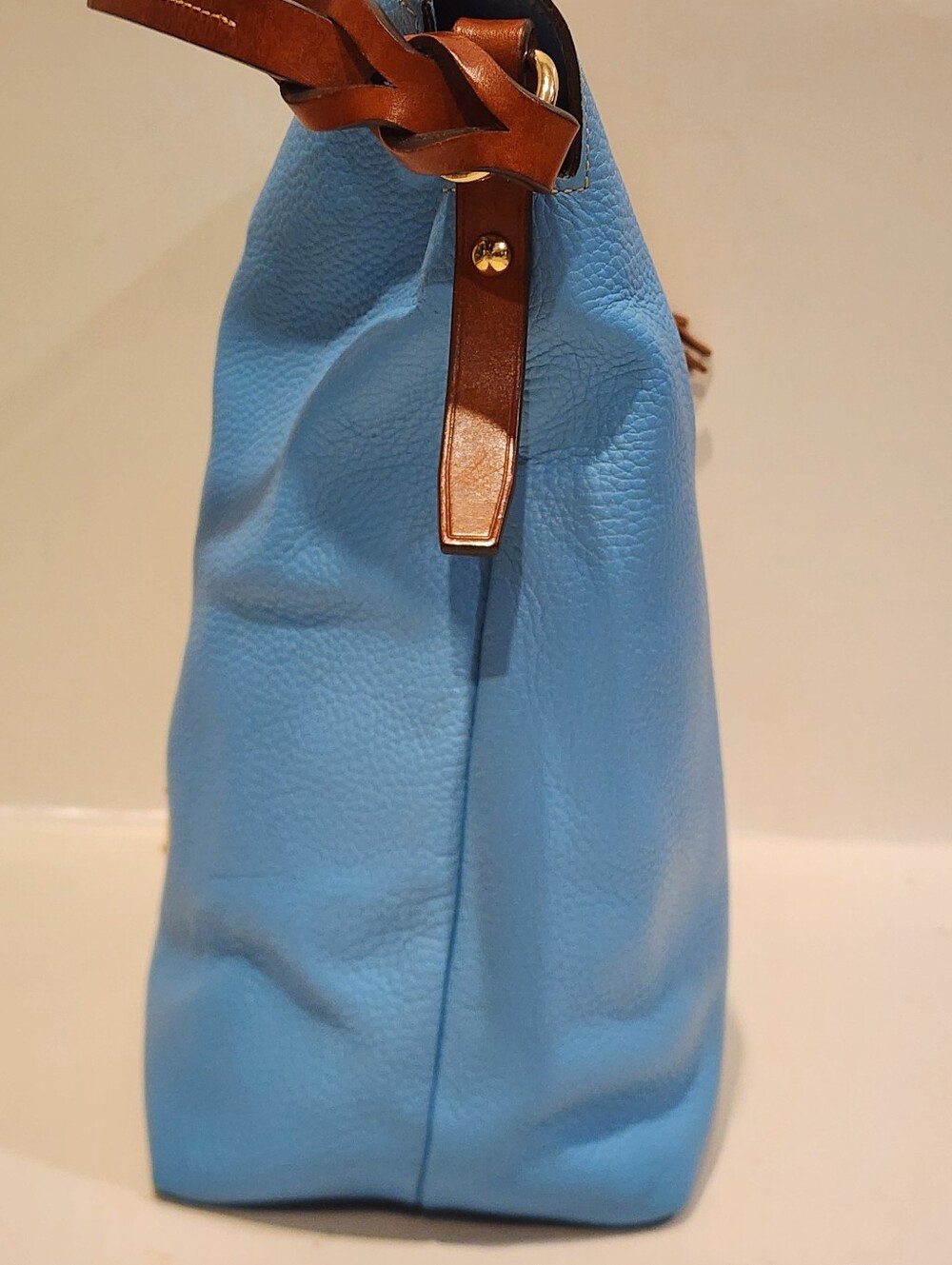 Dooney and Bourke Pebbled Leather Large Shlouder Bag Satchel - Picture 4 of 16